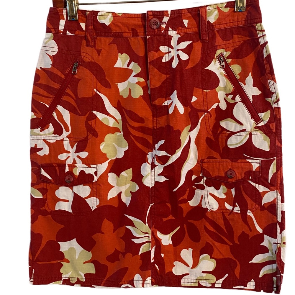 Columbia Sportswear Hawaiian Print Skirt Size 6